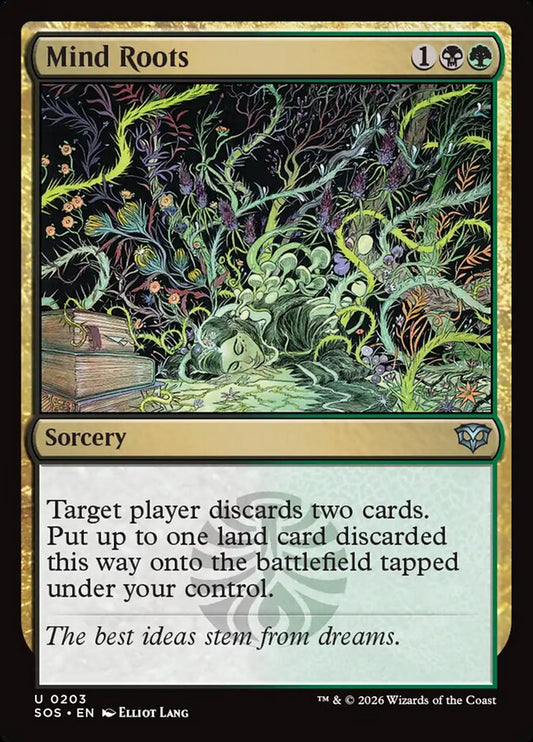 MTG Card Title: Mind Roots SOS/203