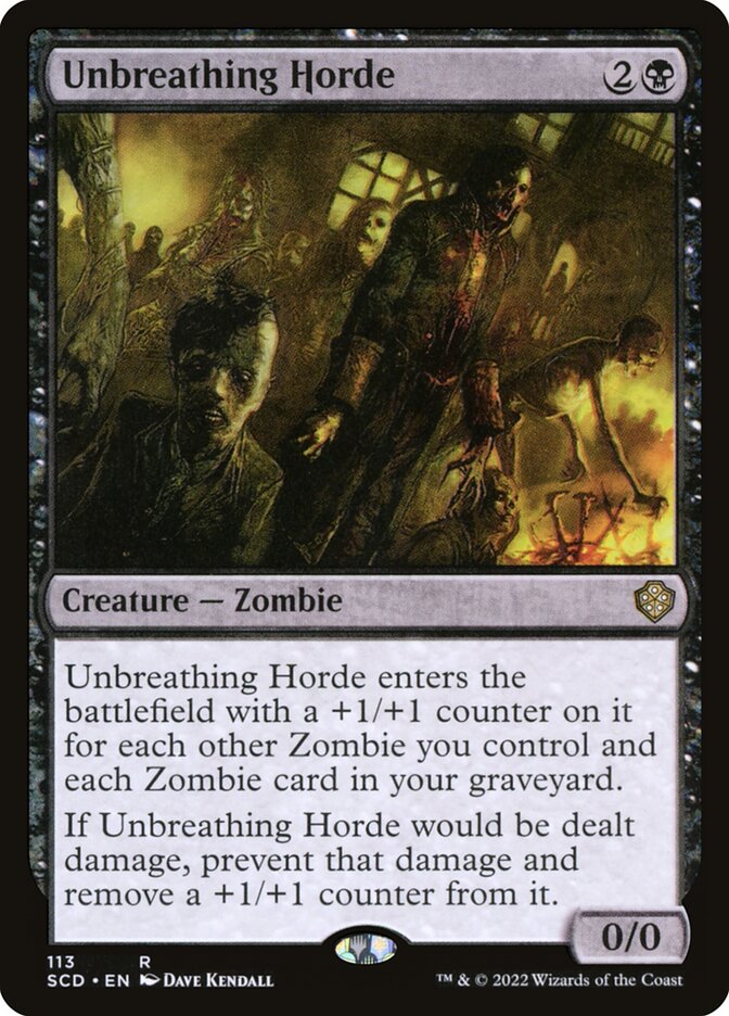MTG Card Title: Unbreathing Horde SCD/113