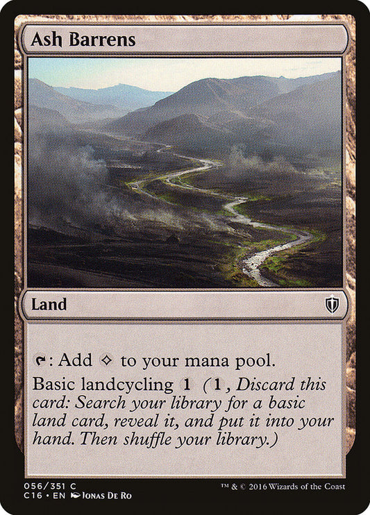 MTG Card Title: Ash Barrens C16/56