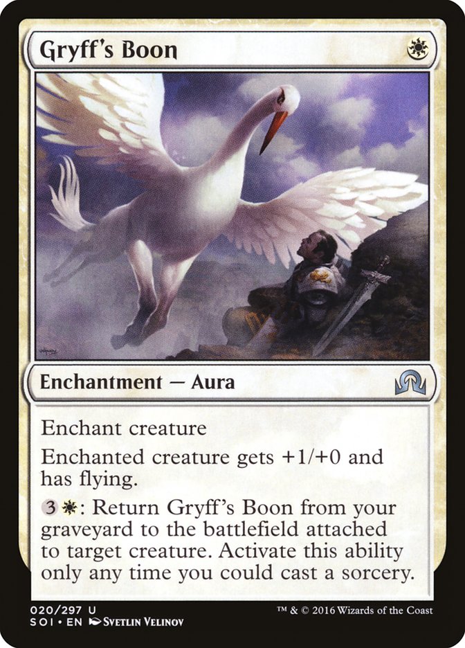 MTG Card Title: Gryff's Boon SOI/20
