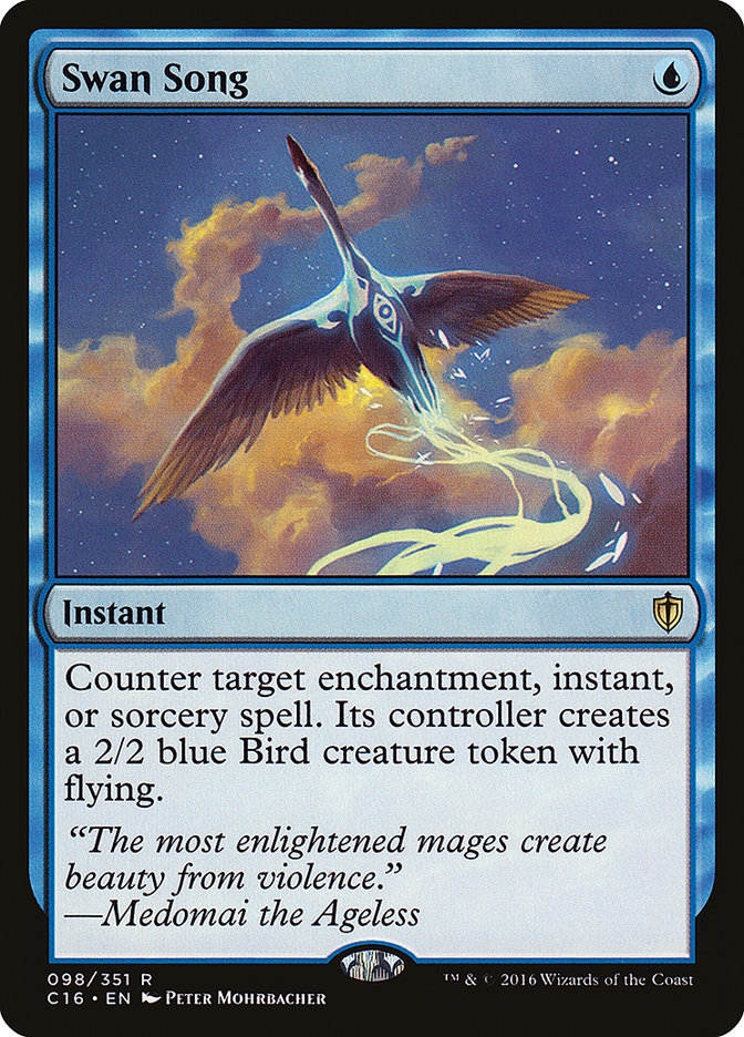 MTG Card Title: Swan Song C16/98