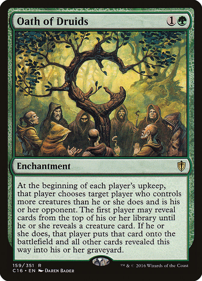 MTG Card Title: Oath of Druids C16/159