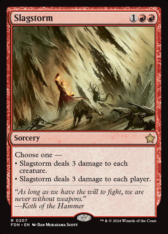 MTG Card Title: Slagstorm FDN/207
