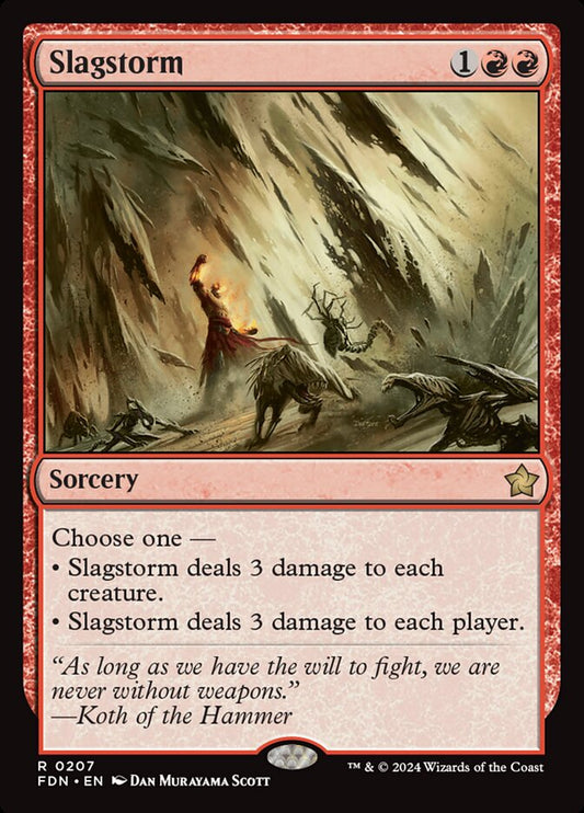 MTG Card Title: Slagstorm FDN/207