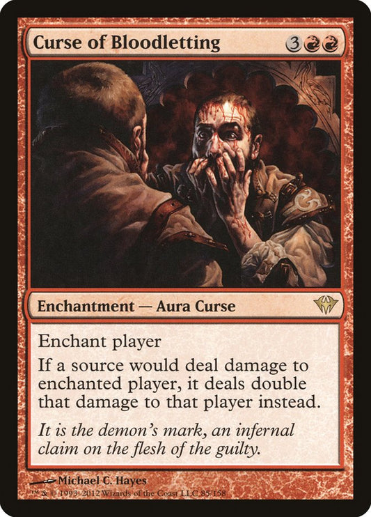 MTG Card Title: Curse of Bloodletting DKA/85