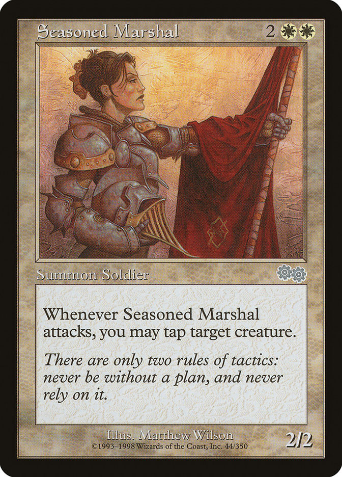 MTG Card Title: Seasoned Marshal USG/44