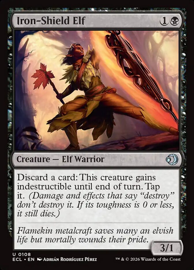 MTG Card Title: Iron-Shield Elf ECL/108