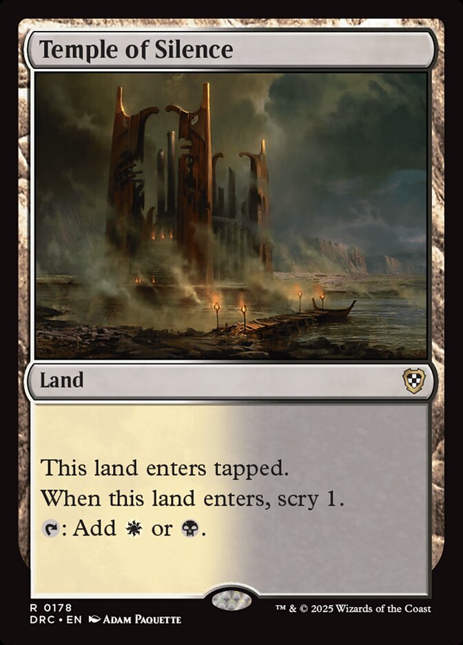 MTG Card Title: Temple of Silence DRC/178