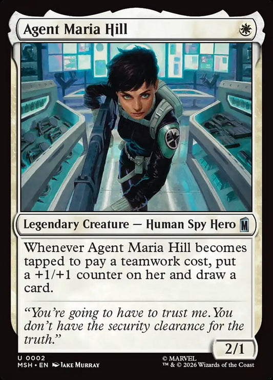 MTG Card Title: Agent Maria Hill MSH/2