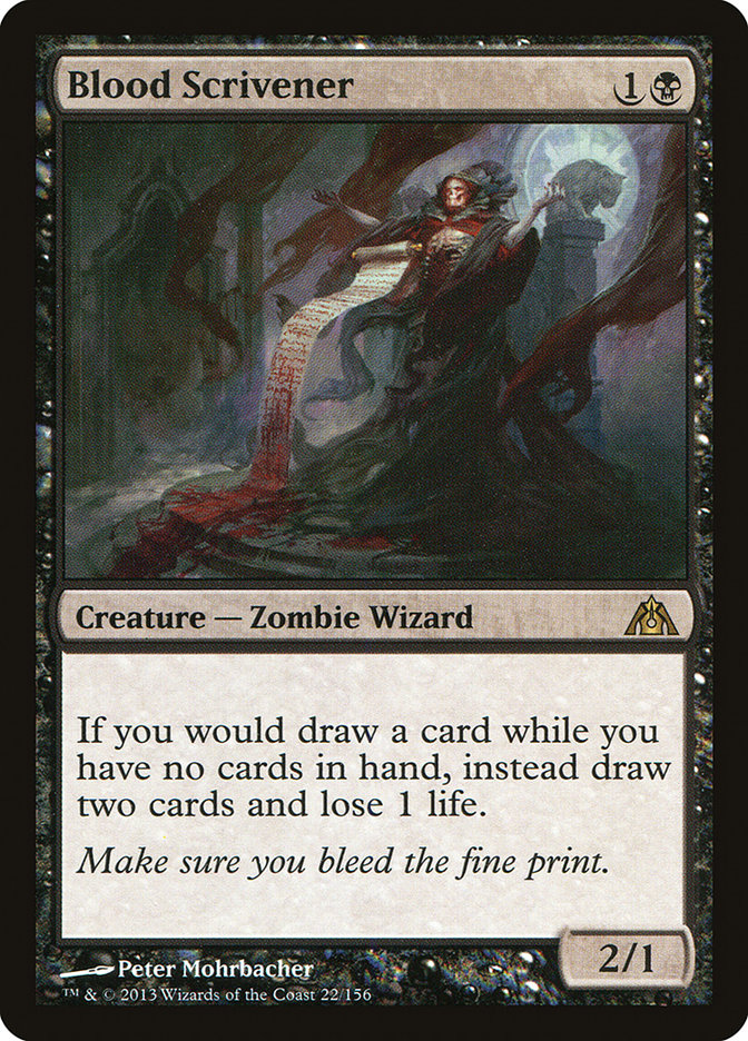 MTG Card Title: Blood Scrivener DGM/22
