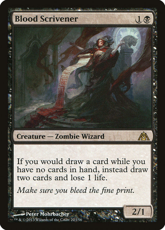 MTG Card Title: Blood Scrivener DGM/22