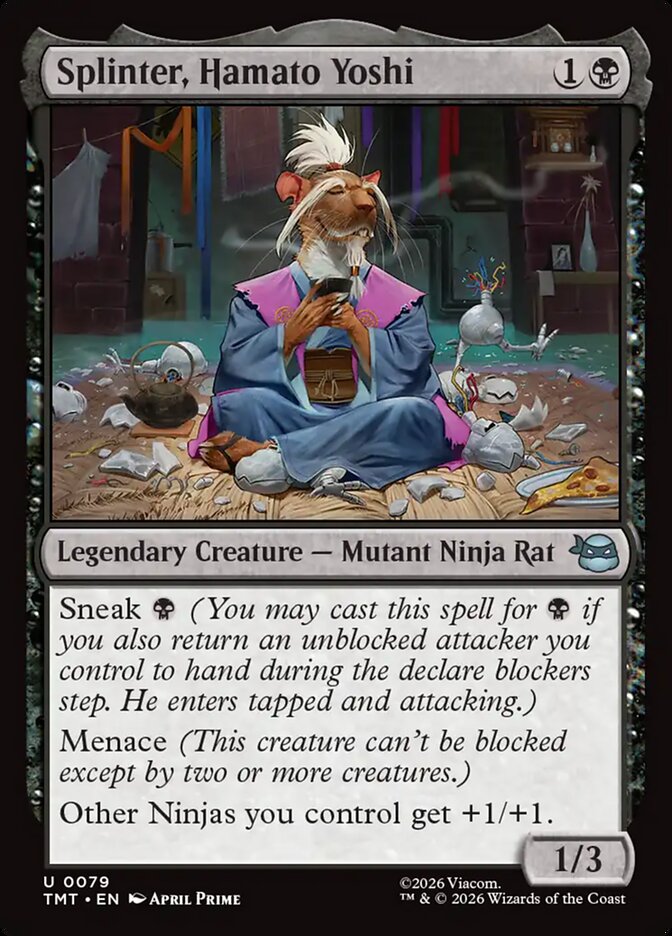 MTG Card Title: Splinter, Hamato Yoshi TMT/79