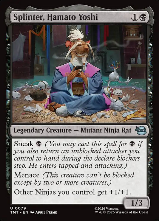 MTG Card Title: Splinter, Hamato Yoshi TMT/79