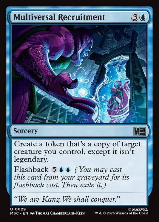 MTG Card Title: Multiversal Recruitment MSC/629
