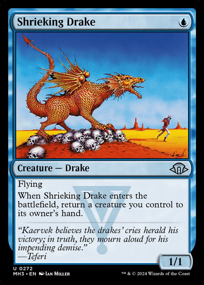 MTG Card Title: Shrieking Drake MH3/272