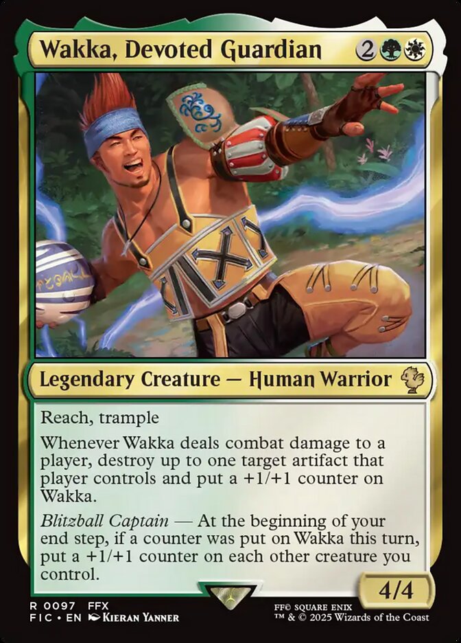 MTG Card Title: Wakka, Devoted Guardian FIC/97