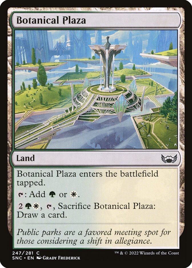 MTG Card Title: Botanical Plaza SNC/247