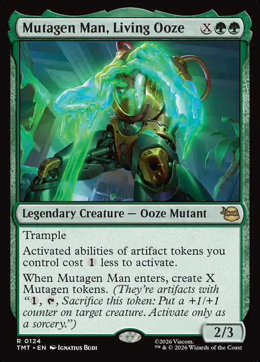 MTG Card Title: Mutagen Man, Living Ooze TMT/124