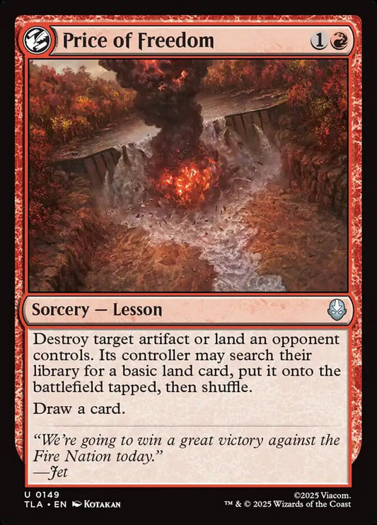 MTG Card Title: Price of Freedom TLA/149
