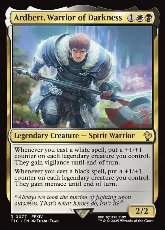 MTG Card Title: Ardbert, Warrior of Darkness FIC/77