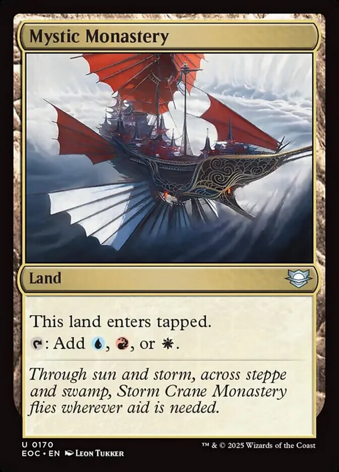MTG Card Title: Mystic Monastery EOC/170