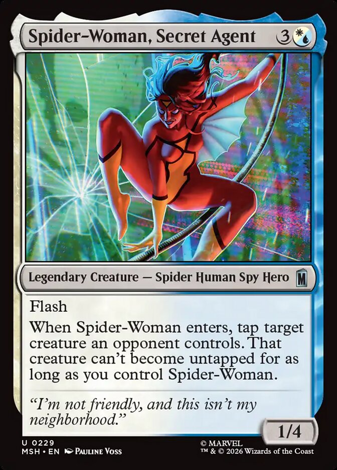 MTG Card Title: Spider-Woman, Secret Agent MSH/229