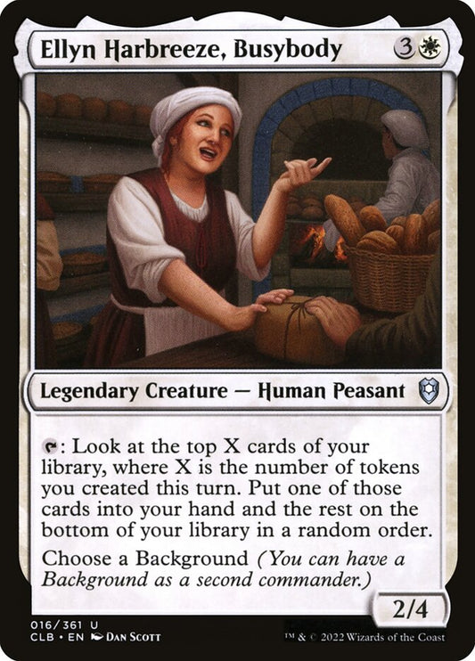MTG Card Title: Ellyn Harbreeze, Busybody CLB/16