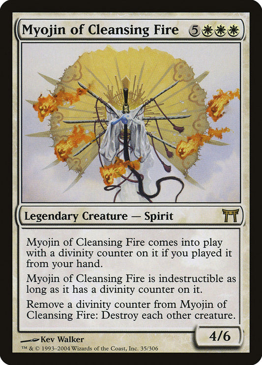 MTG Card Title: Myojin of Cleansing Fire CHK/35