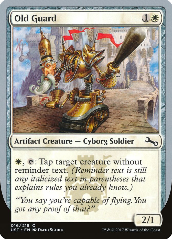 MTG Card Title: Old Guard UST/16