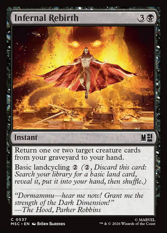 MTG Card Title: Infernal Rebirth MSC/537