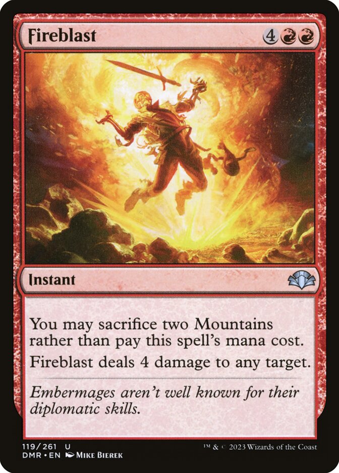 MTG Card Title: Fireblast DMR/119