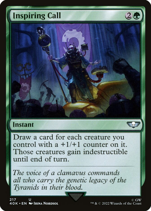 MTG Card Title: Inspiring Call 40K/217