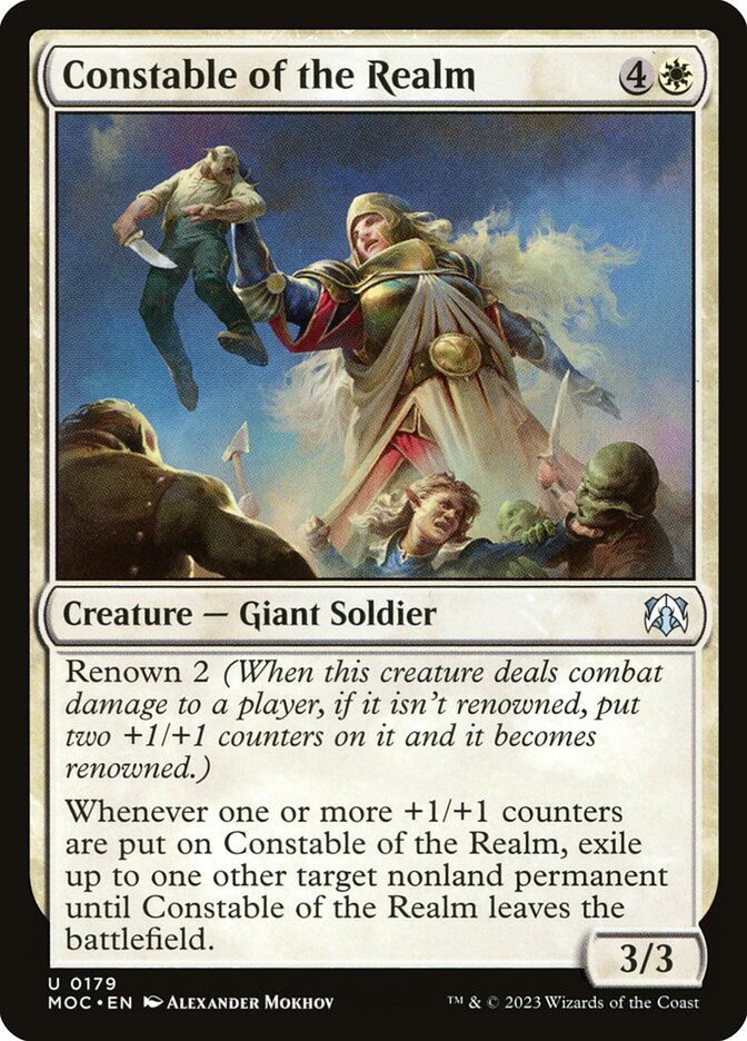 MTG Card Title: Constable of the Realm MOC/179