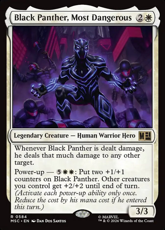 MTG Card Title: Black Panther, Most Dangerous MSC/584