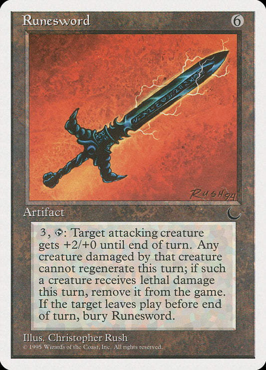 MTG Card Title: Runesword CHR/106