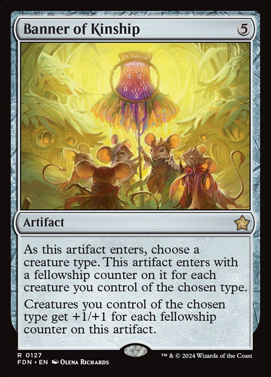 MTG Card Title: Banner of Kinship FDN/127