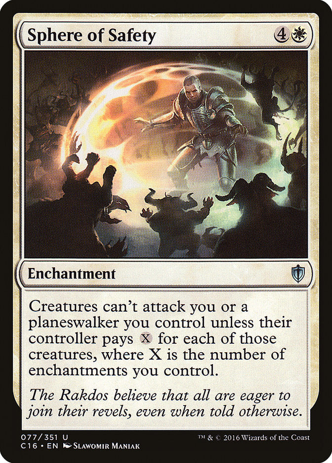 MTG Card Title: Sphere of Safety C16/77
