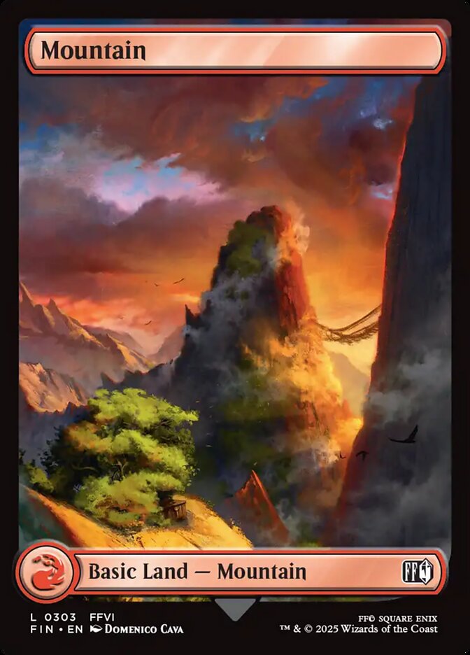 MTG Card Title: Mountain FIN/303