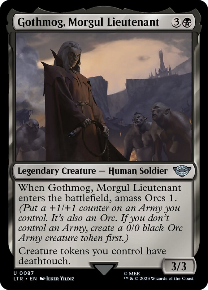 MTG Card Title: Gothmog, Morgul Lieutenant LTR/87