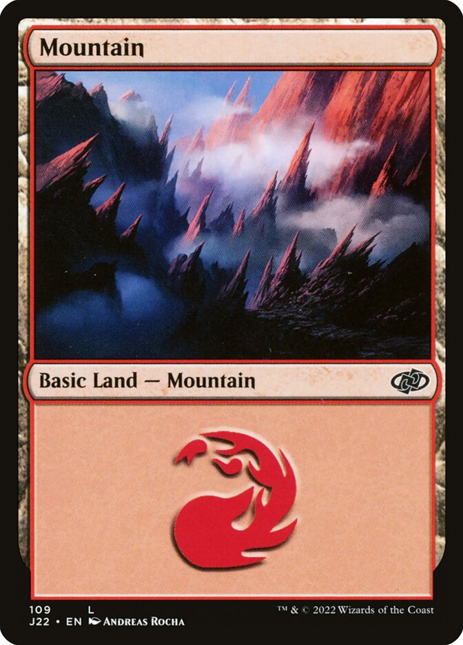 MTG Card Title: Mountain J22/109
