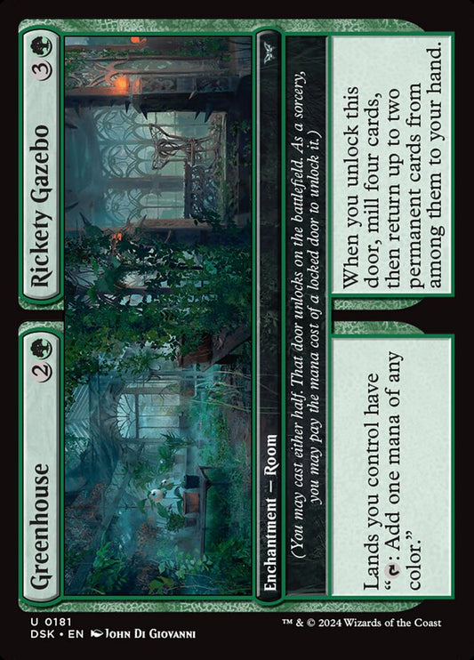 MTG Card Title: Greenhouse // Rickety Gazebo DSK/181