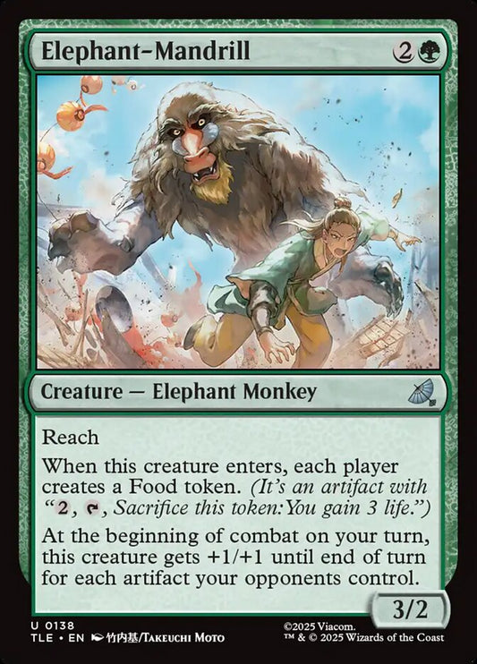 MTG Card Title: Elephant-Mandrill TLE/138