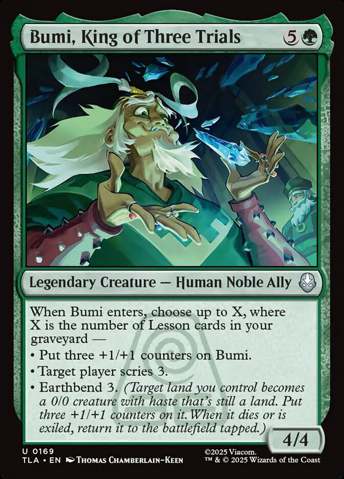 MTG Card Title: Bumi, King of Three Trials TLA/169