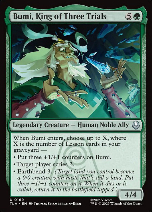 MTG Card Title: Bumi, King of Three Trials TLA/169