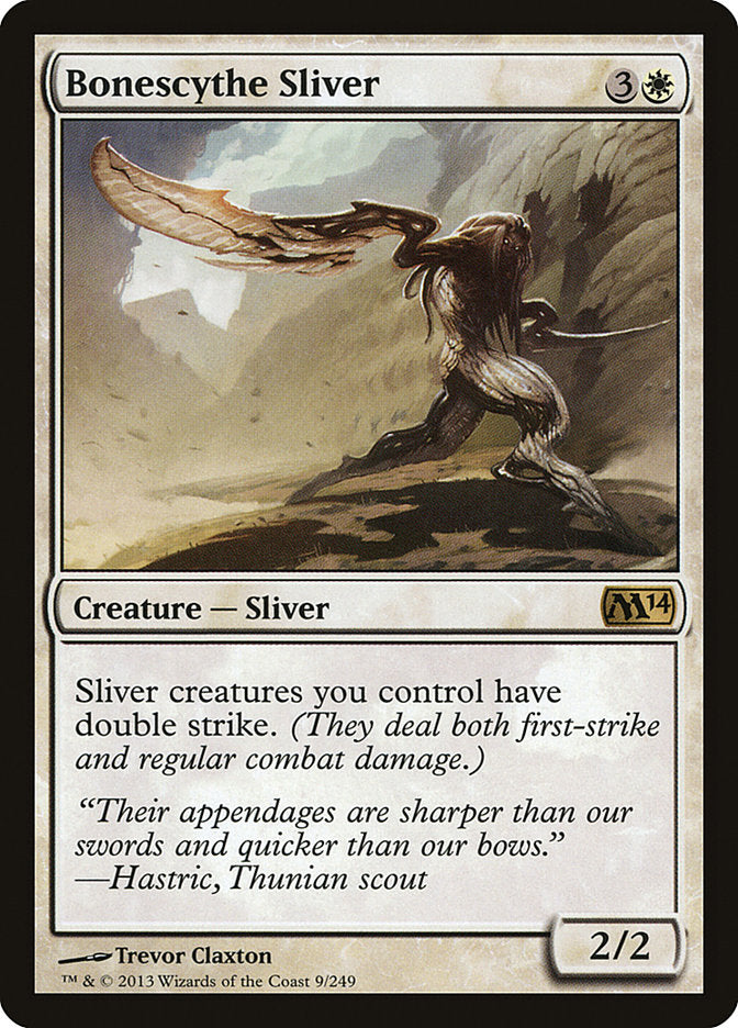MTG Card Title: Bonescythe Sliver M14/9