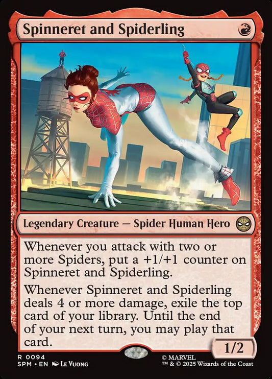 MTG Card Title: Spinneret and Spiderling SPM/94