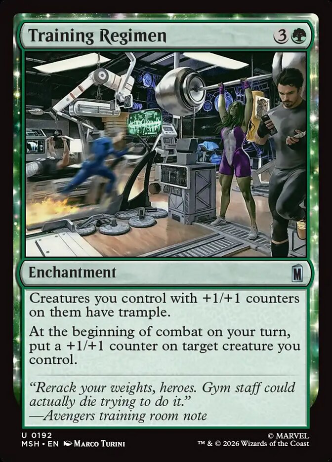 MTG Card Title: Training Regimen MSH/192