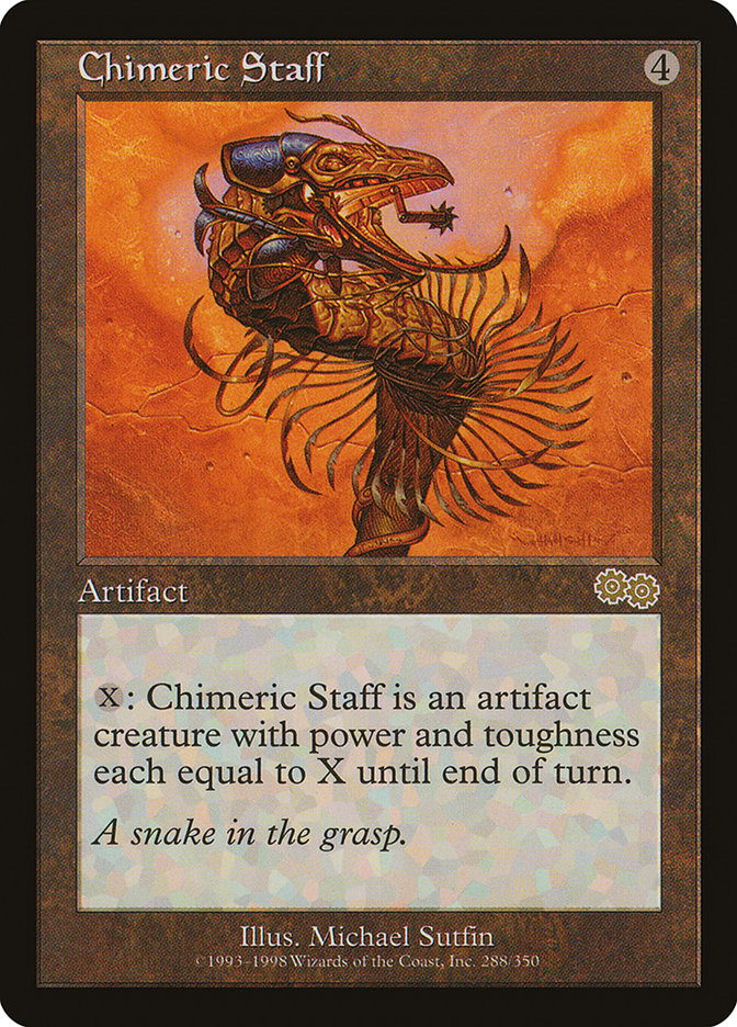 MTG Card Title: Chimeric Staff USG/288