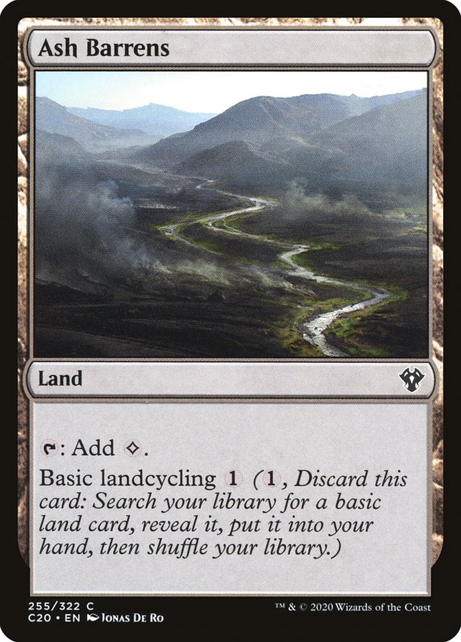 MTG Card Title: Ash Barrens C20/255