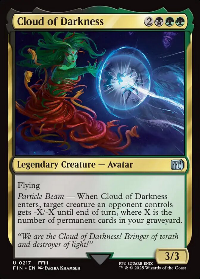 MTG Card Title: Cloud of Darkness FIN/217